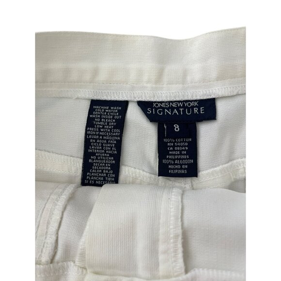 Jones New York white petite micro corduroy mini-skirt size‎ 8 - Picture 6 of 6
